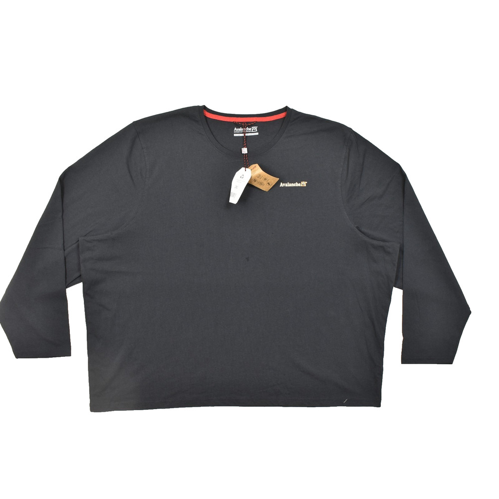 Avalanche Outdoor Supply Co Men's 2XL Long Sleeve Tee Black Cotton Blend NWT